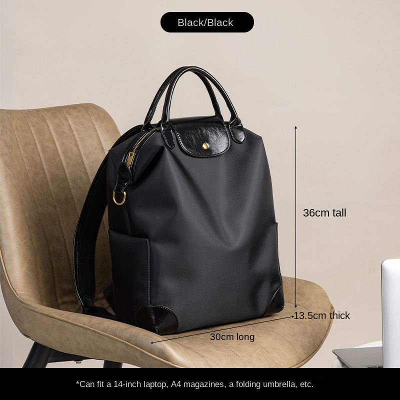 Stylish High-Quality Nylon Backpack - Large Capacity Travel & Commute Bag