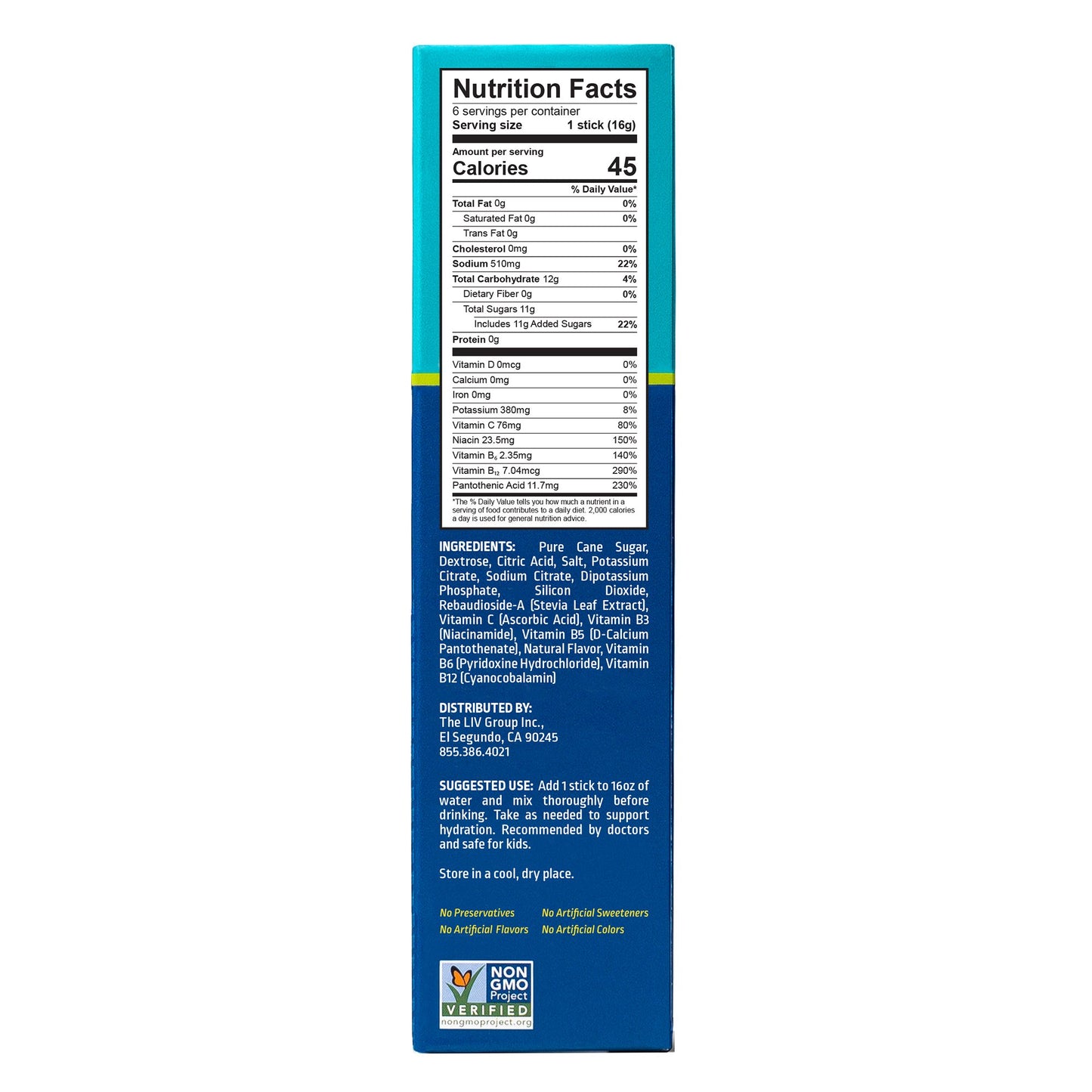 Oral Electrolyte Solution Liquid I.V.® Hydration Multiplier® Watermelon Flavor 0.56 oz. Electrolyte