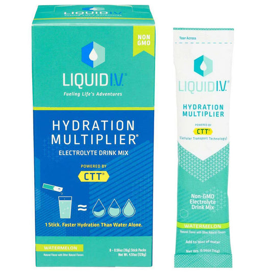 Oral Electrolyte Solution Liquid I.V.® Hydration Multiplier® Watermelon Flavor 0.56 oz. Electrolyte