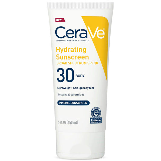 Sunscreen CeraVe® Hydrating Mineral SPF 30 Lotion 5 oz. Tube
