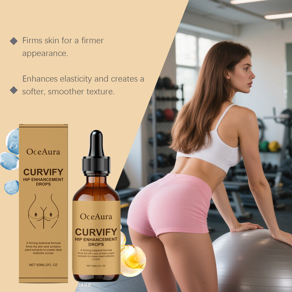Curvify Hip Enhancement Drops for Natural Volume and Curves
