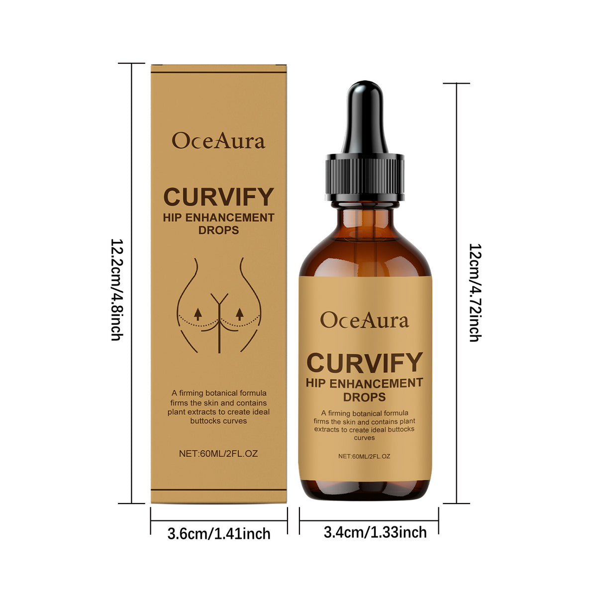 Curvify Hip Enhancement Drops for Natural Volume and Curves