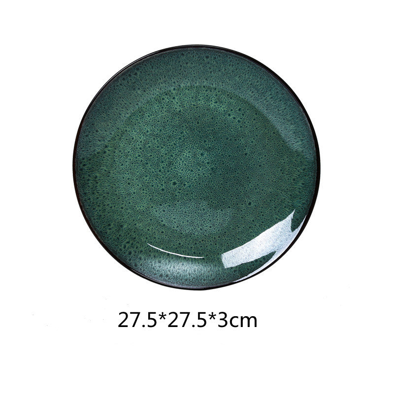 European-style Retro Plates - Vintage Flat Bowls and Plates Collection