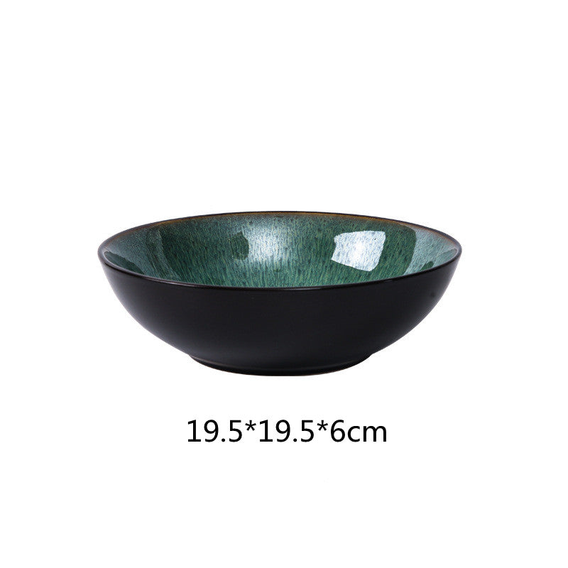 European-style Retro Plates - Vintage Flat Bowls and Plates Collection