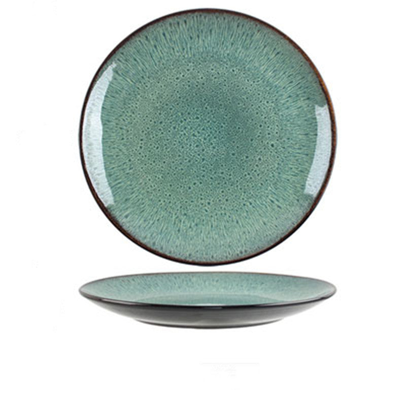 European-style Retro Plates - Vintage Flat Bowls and Plates Collection