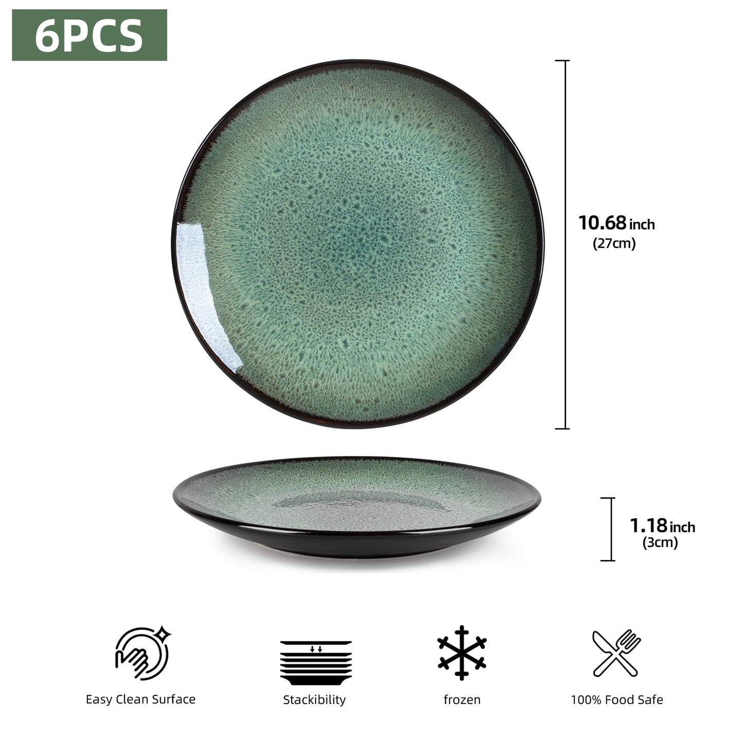 Steak Plate Creative Western Food Plate Vegetable Plate Set Of 6