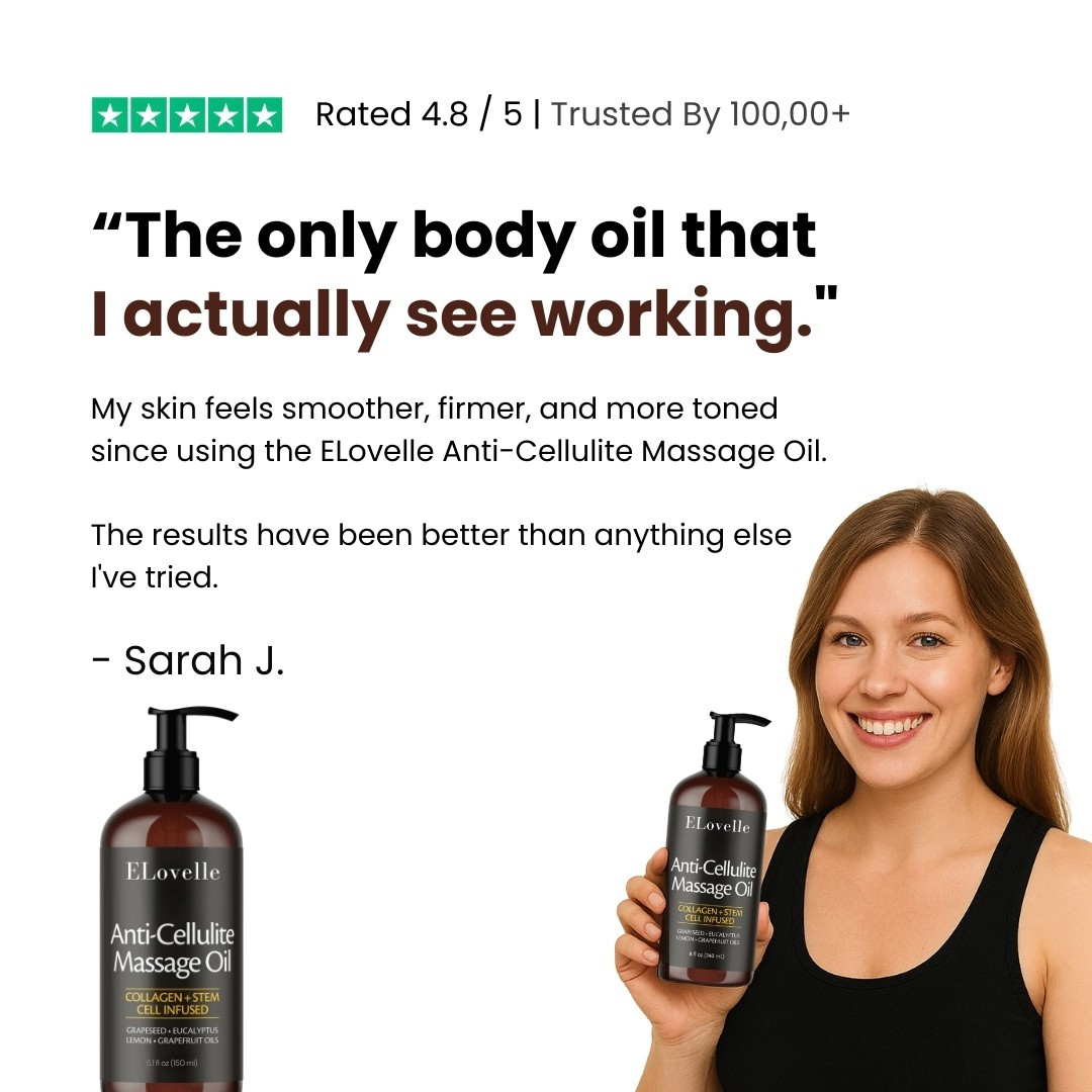 Anti-Cellulite Massage Oil for Firming and Smoothing Body Care