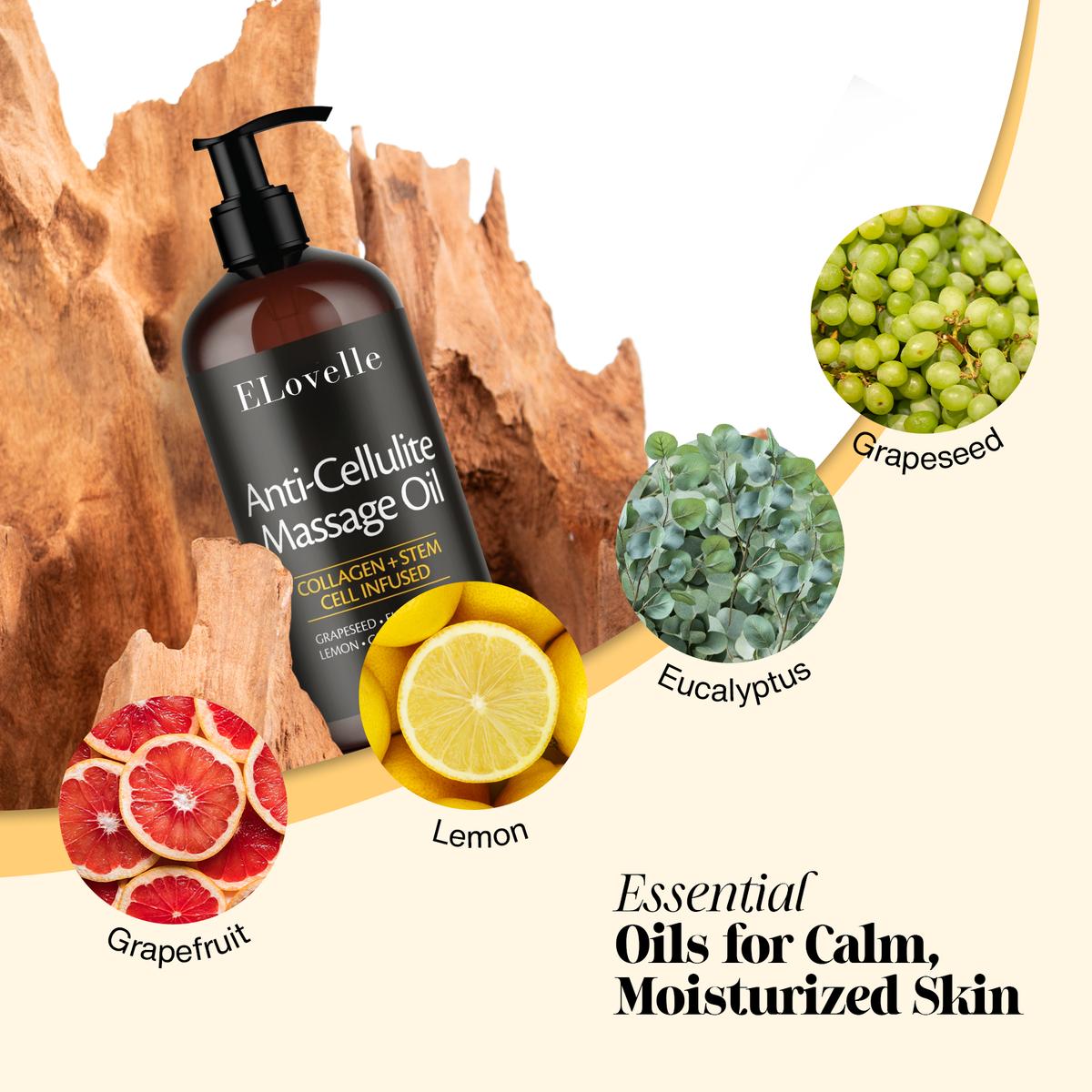 Anti-Cellulite Massage Oil for Firming and Smoothing Body Care