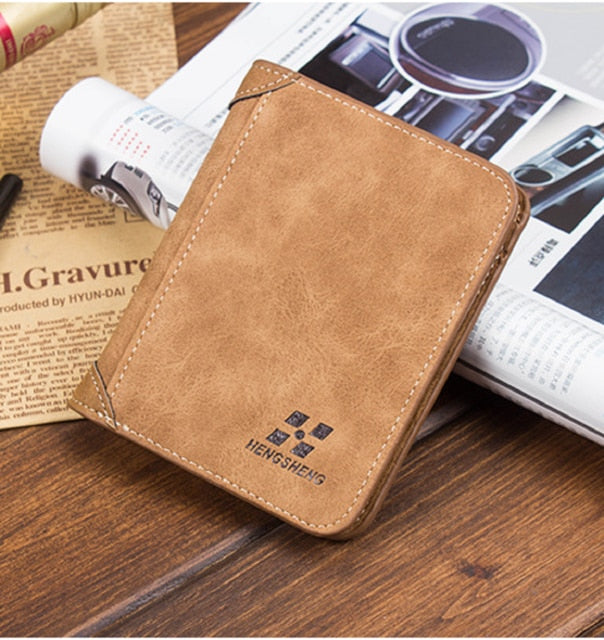 Men's Luxury Soft Leather Bifold Wallet - Credit Card Holder
