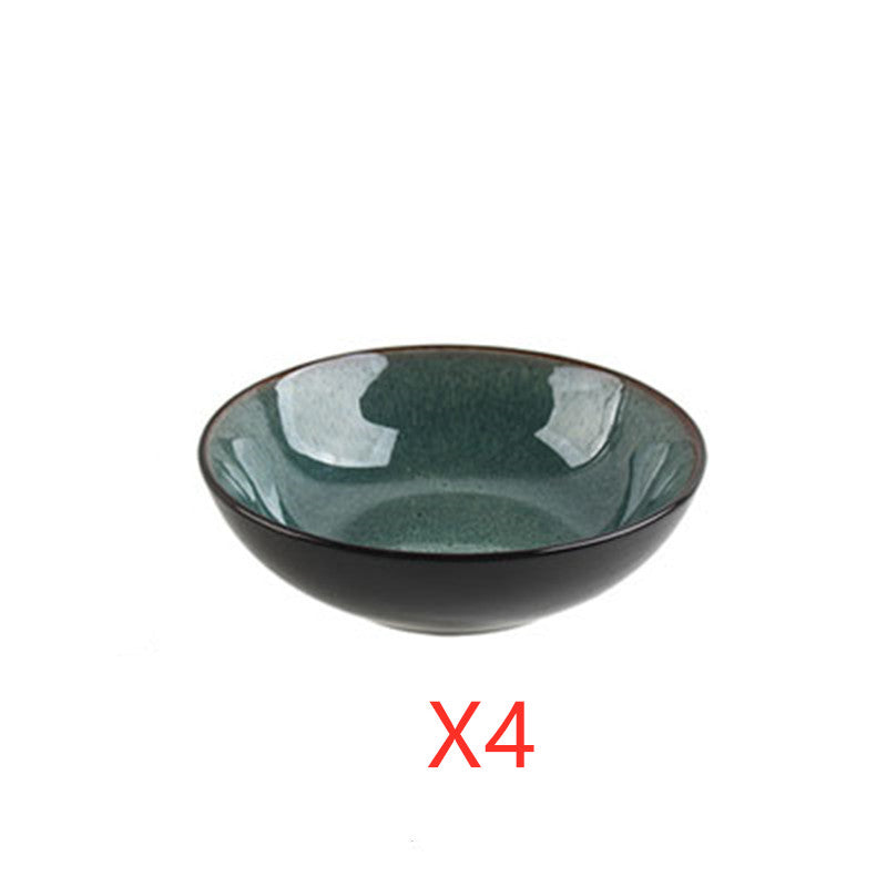 European-style Retro Plates - Vintage Flat Bowls and Plates Collection