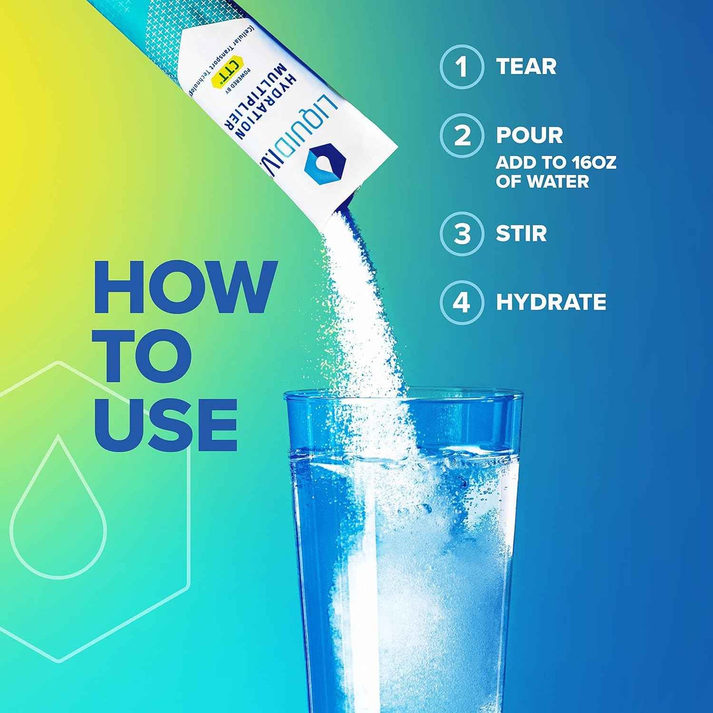 Oral Electrolyte Solution Liquid I.V.® Hydration Multiplier® Lemon-Lime Flavor 0.56 oz. Electrolyte