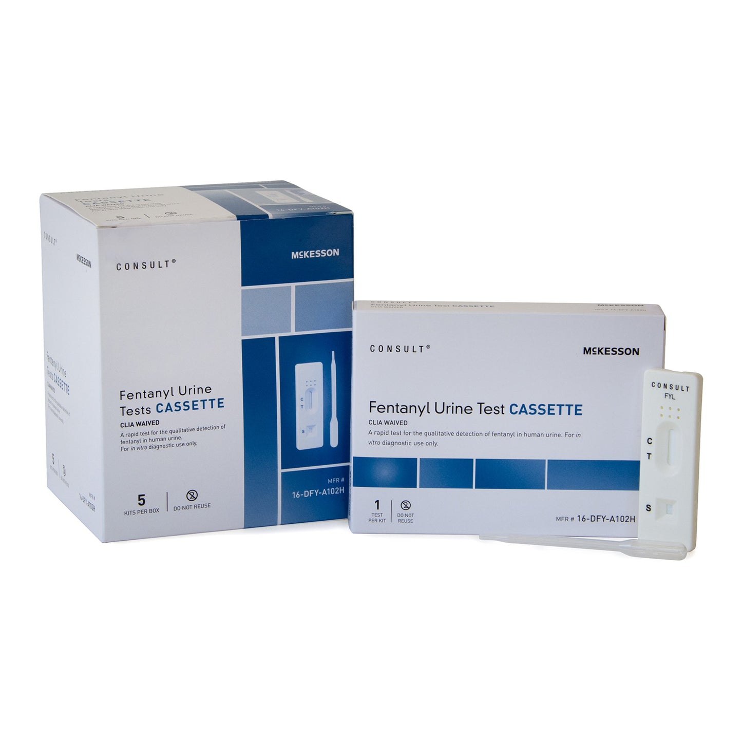 Drugs of Abuse Test Kit McKesson Consult™ Fentanyl 25 Tests CLIA Waived