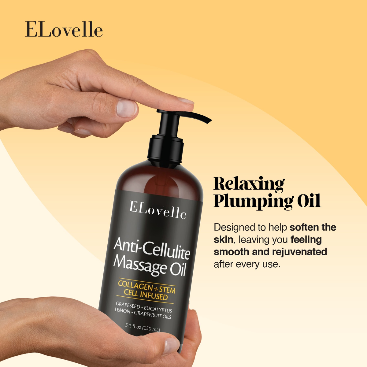 Anti-Cellulite Massage Oil for Firming and Smoothing Body Care