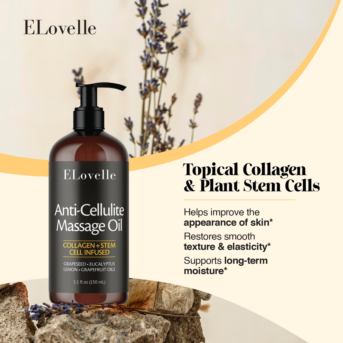 Anti-Cellulite Massage Oil for Firming and Smoothing Body Care