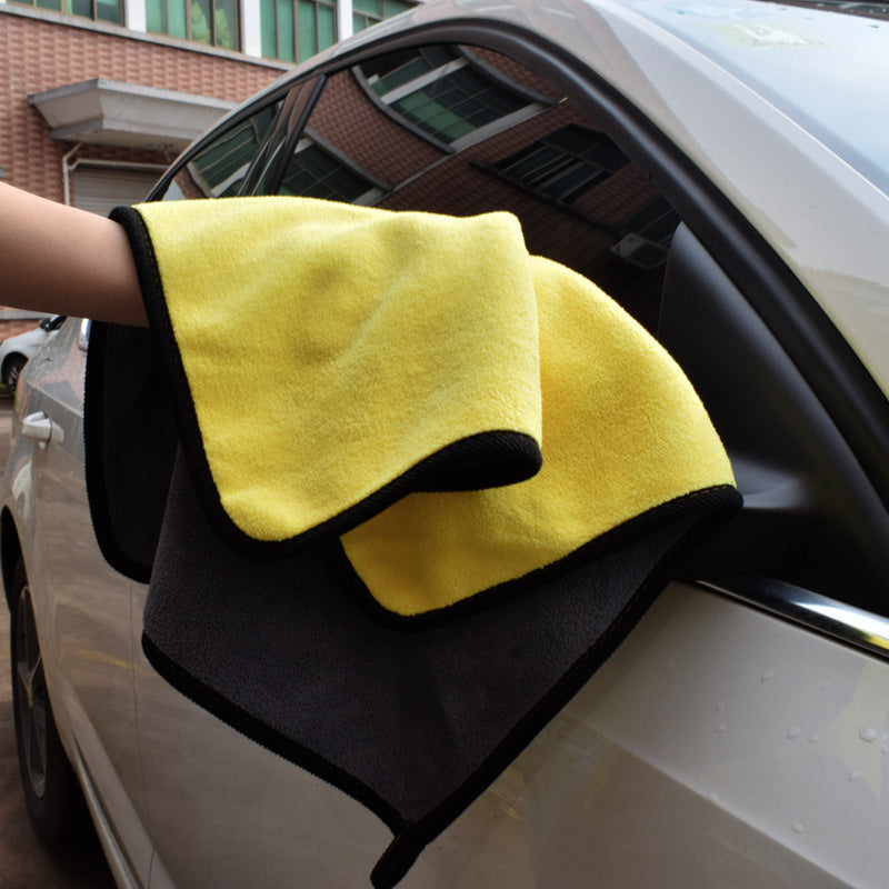 Two-color Double-sided Car Dual-use Cleaning Car Wash Towel