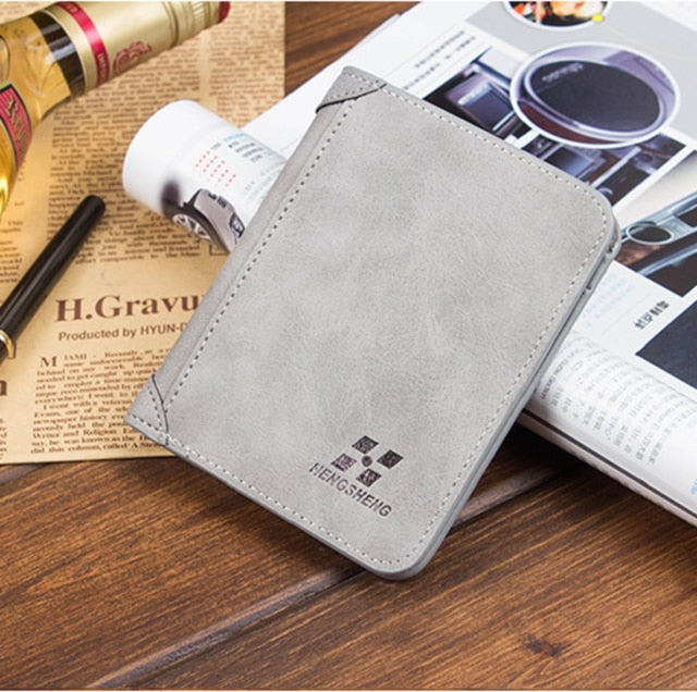 Men's Luxury Soft Leather Bifold Wallet - Credit Card Holder