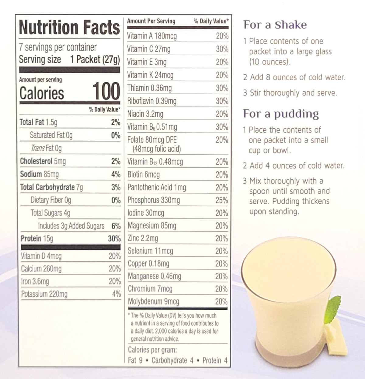 Ambari French Vanilla Shake - Smooth Vanilla Nutrition Shake