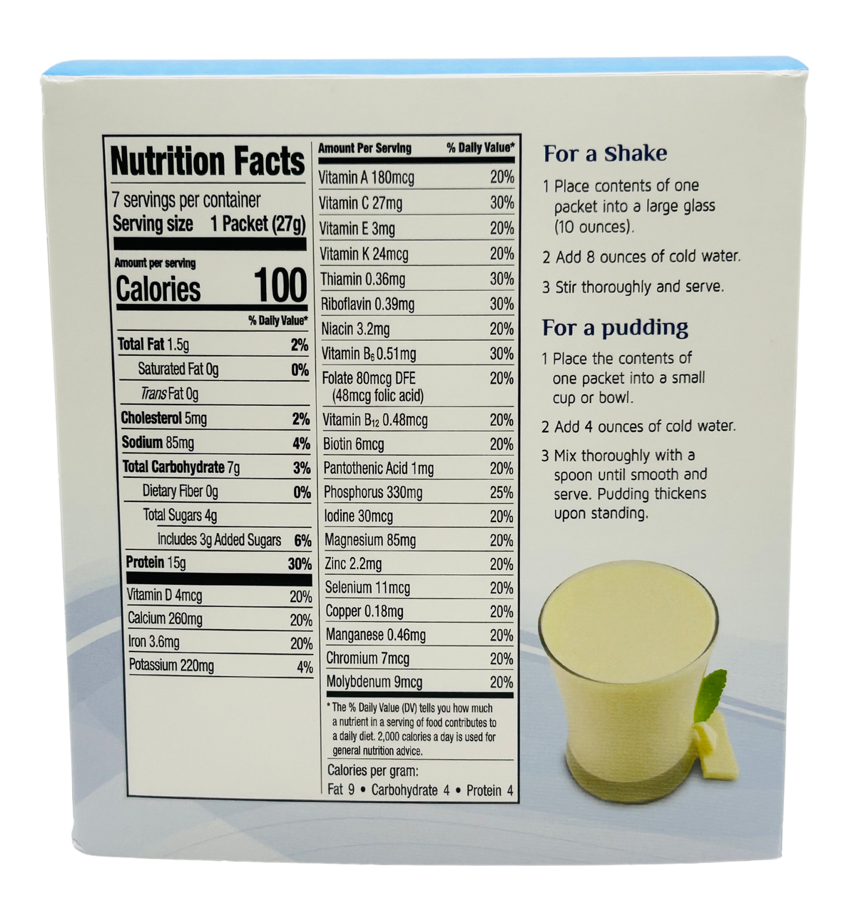 Ambari French Vanilla Shake - Smooth Vanilla Nutrition Shake