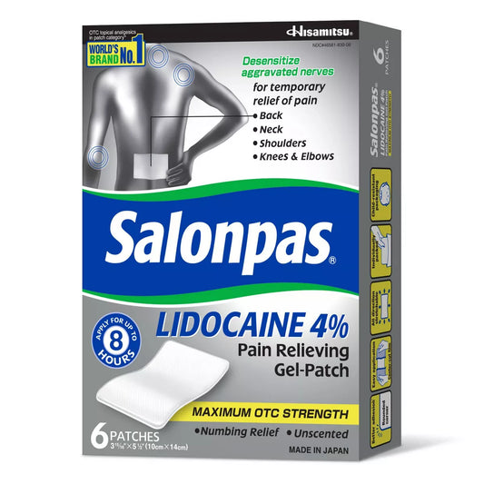 Salonpas® 4% Lidocaine Pain Relief Patch