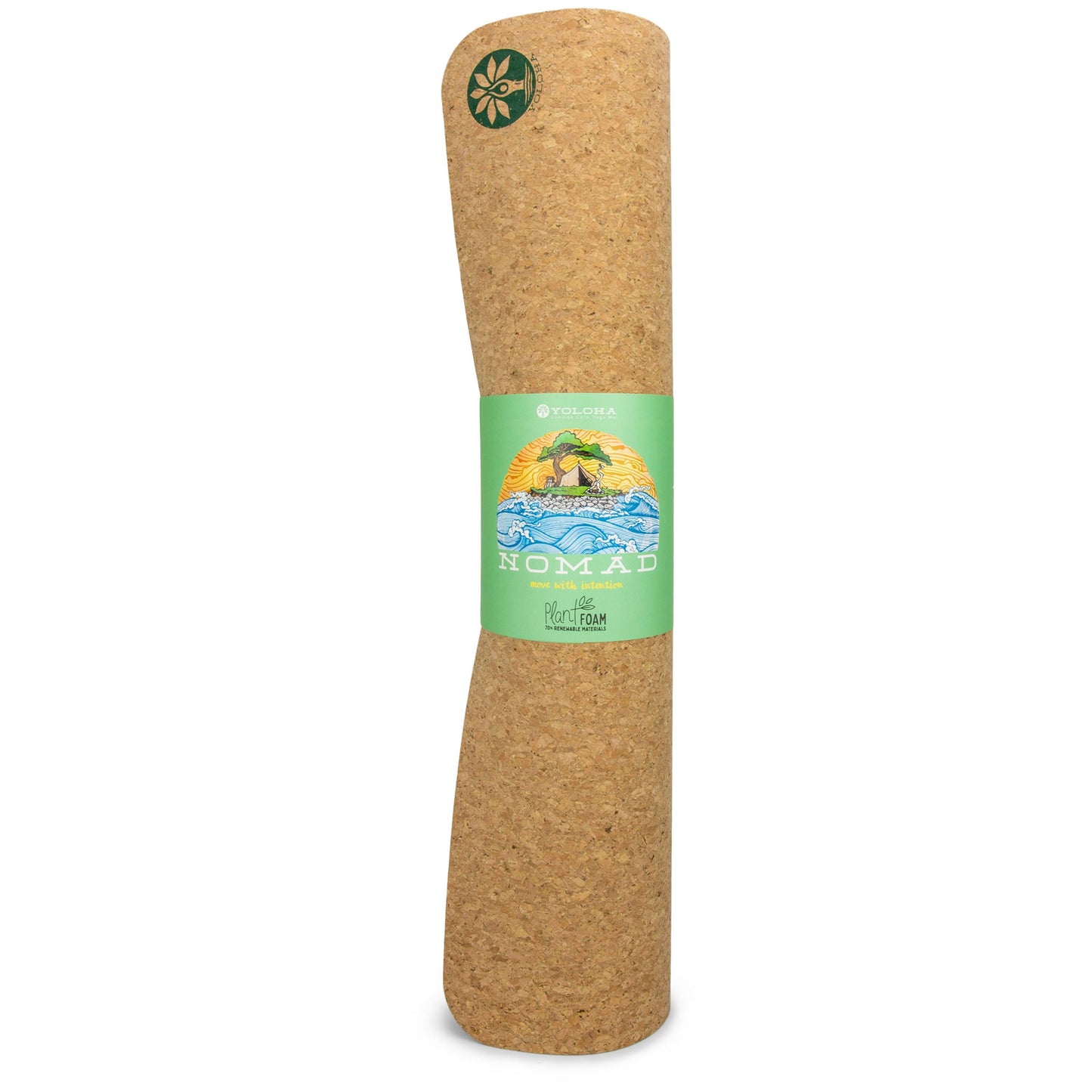 Swirly Flow Cork Yoga Mat - Eco-Friendly, Non-Slip Surface for Optimal Practice