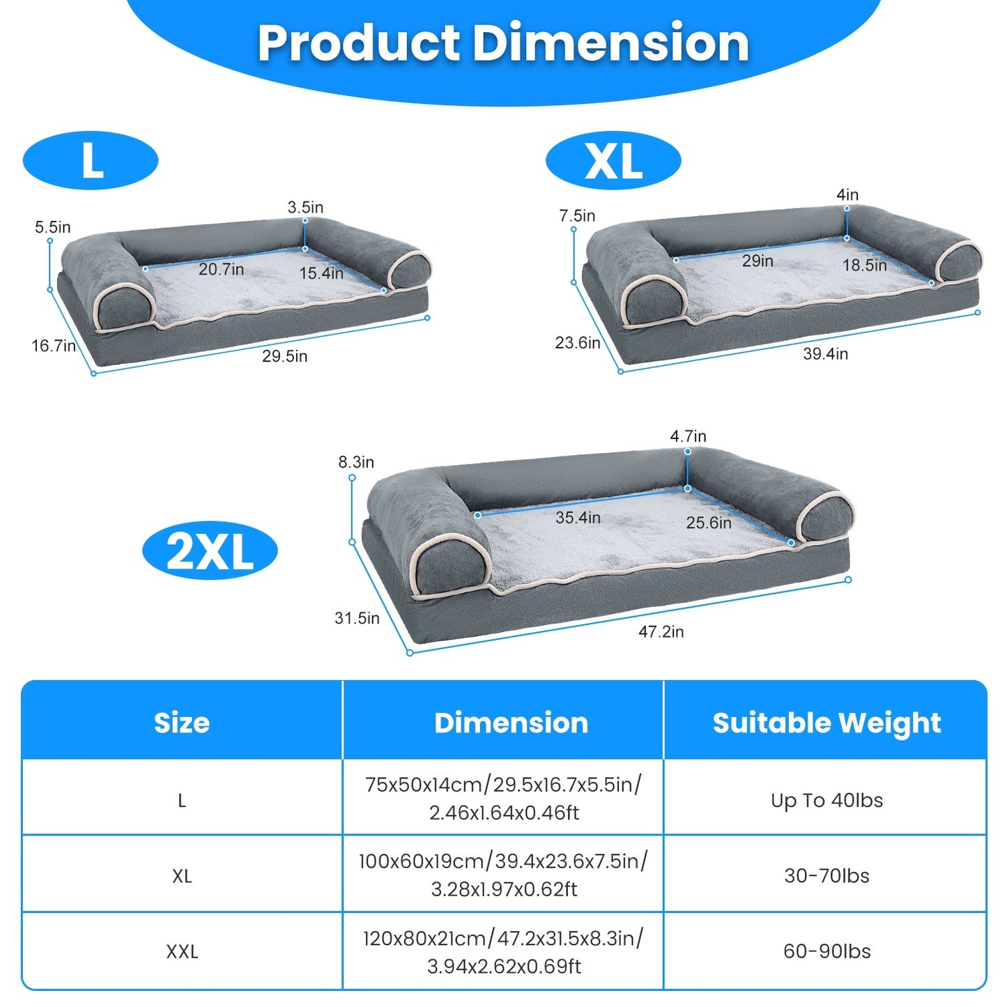 Pet Bed Sofa / Dog Couch