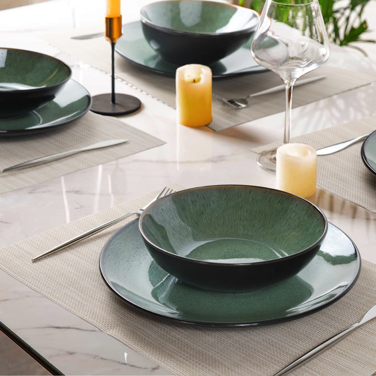 Steak Plate Set of 6 - Creative Western Food Plate and Vegetable Plate Combo
