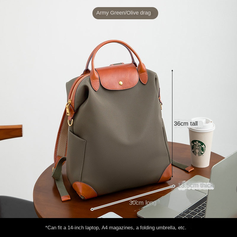Stylish High-Quality Nylon Backpack - Large Capacity Travel & Commute Bag