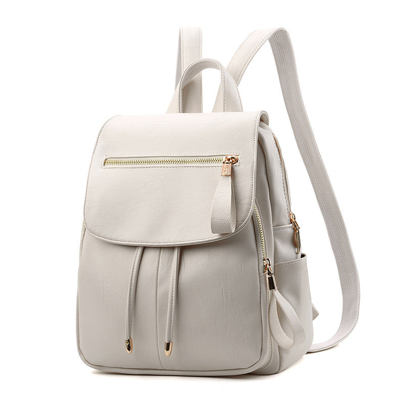 Soft Leather Backpack Travel Bag - Stylish Everyday & Travel Carry