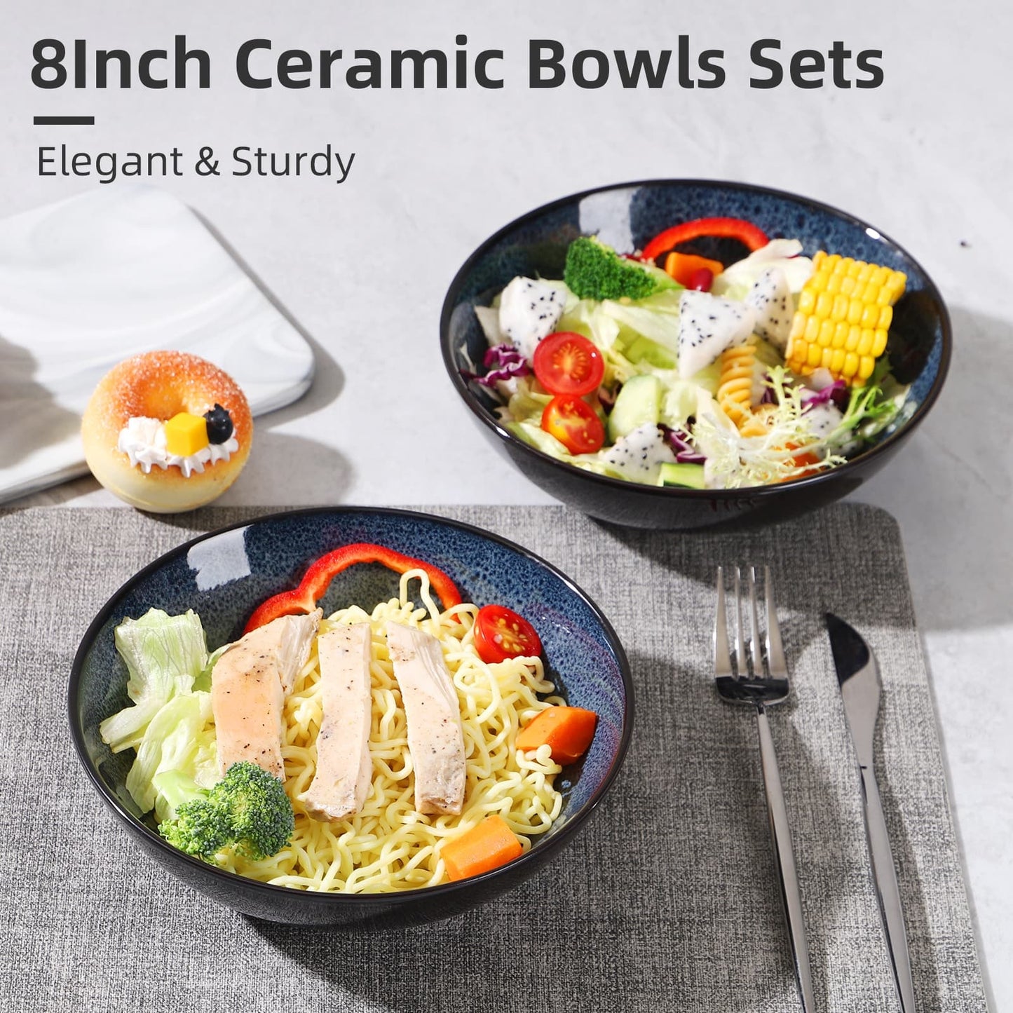 Creative Western Kiln Change Peacock Blue Bowl 30oz