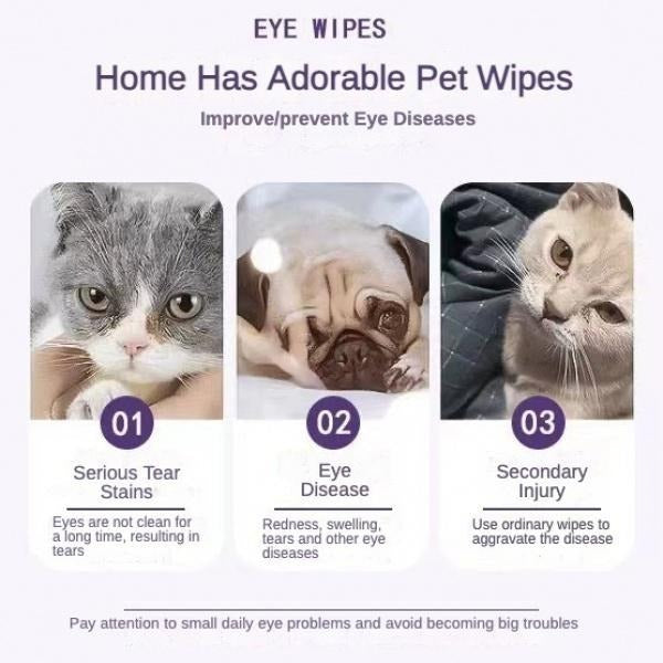 Pet Eye Wipes - 200 Wipes