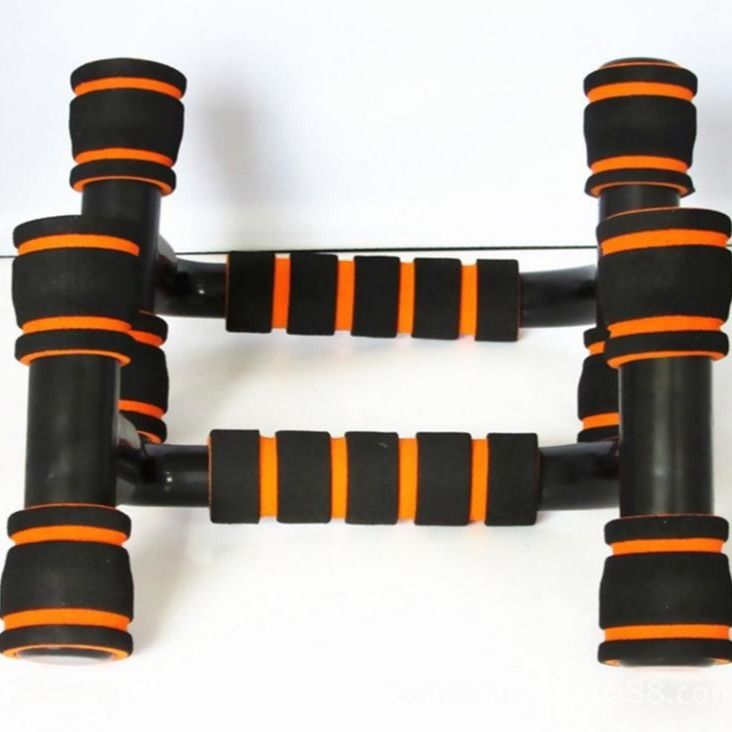 H-Shaped Push-Up Stand for Effective Chest Training with Sponge Grip ABS Bars