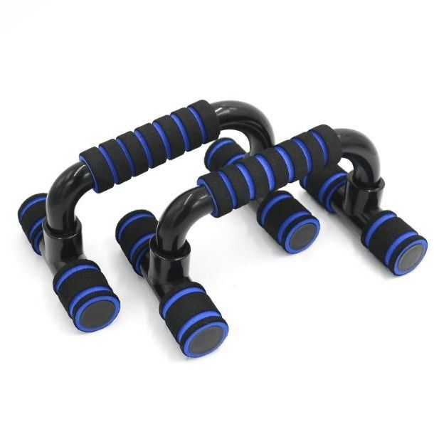 H-Shaped Push-Up Stand for Effective Chest Training with Sponge Grip ABS Bars
