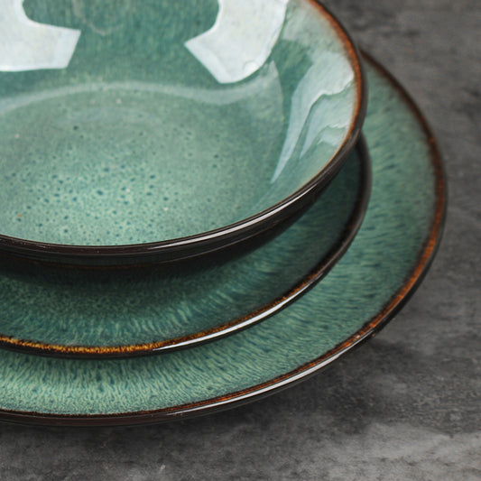 European-style flat plate - Retro bowls and plates