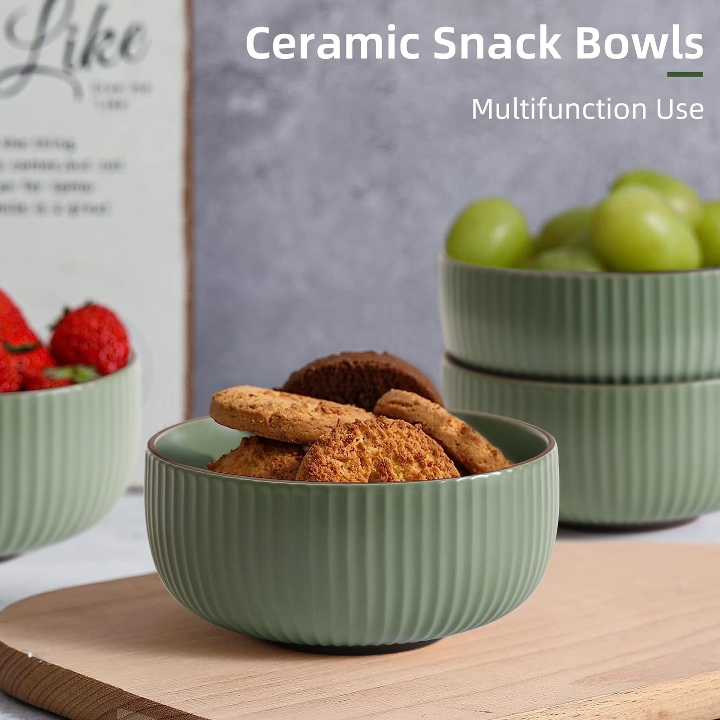 Ceramic Bowls For Kitchen, 46oz Bowl Set Of 4