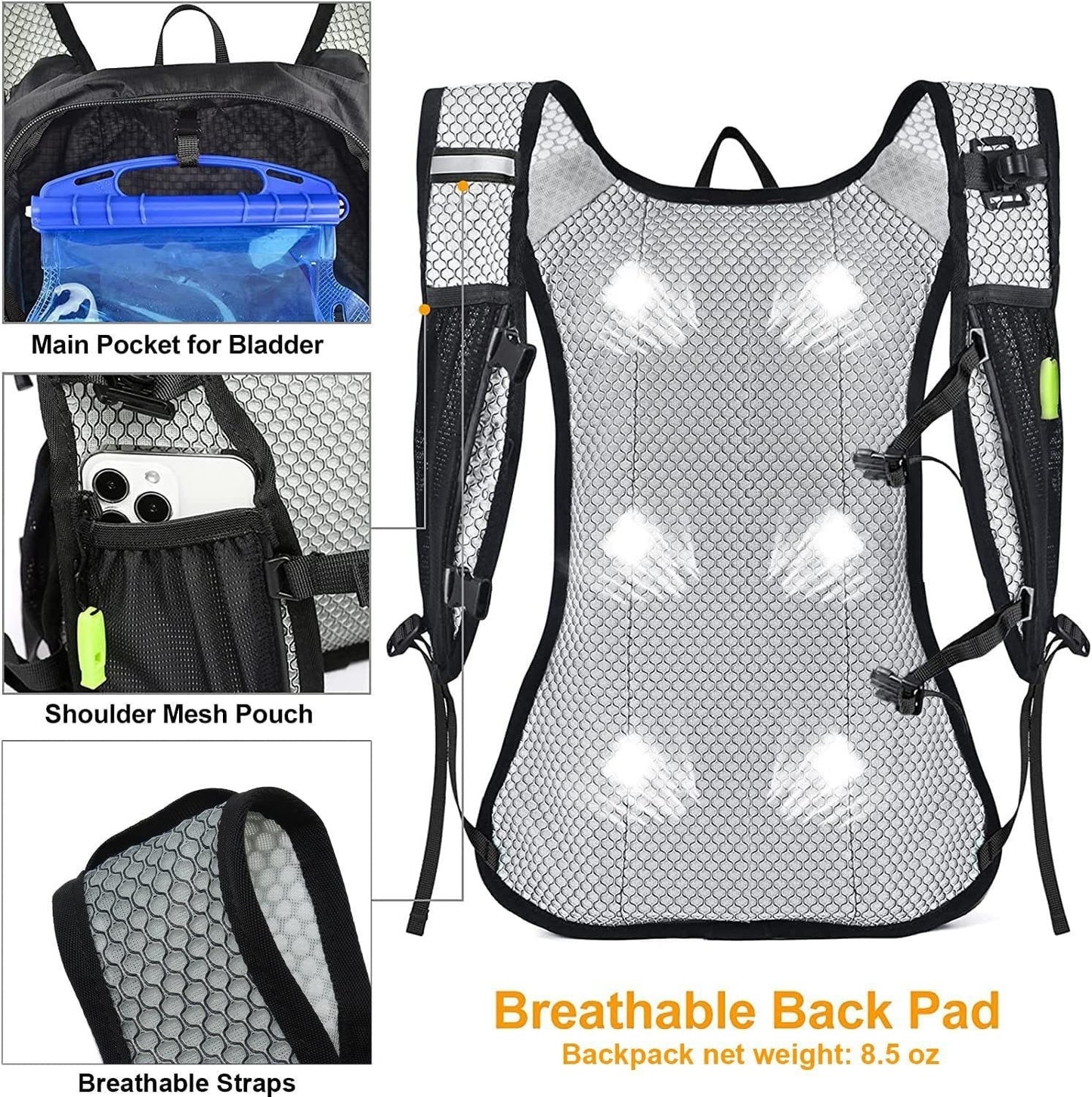 Ultra-Light Hiking Water Backpack - Outdoor Sports & Cycling Bag