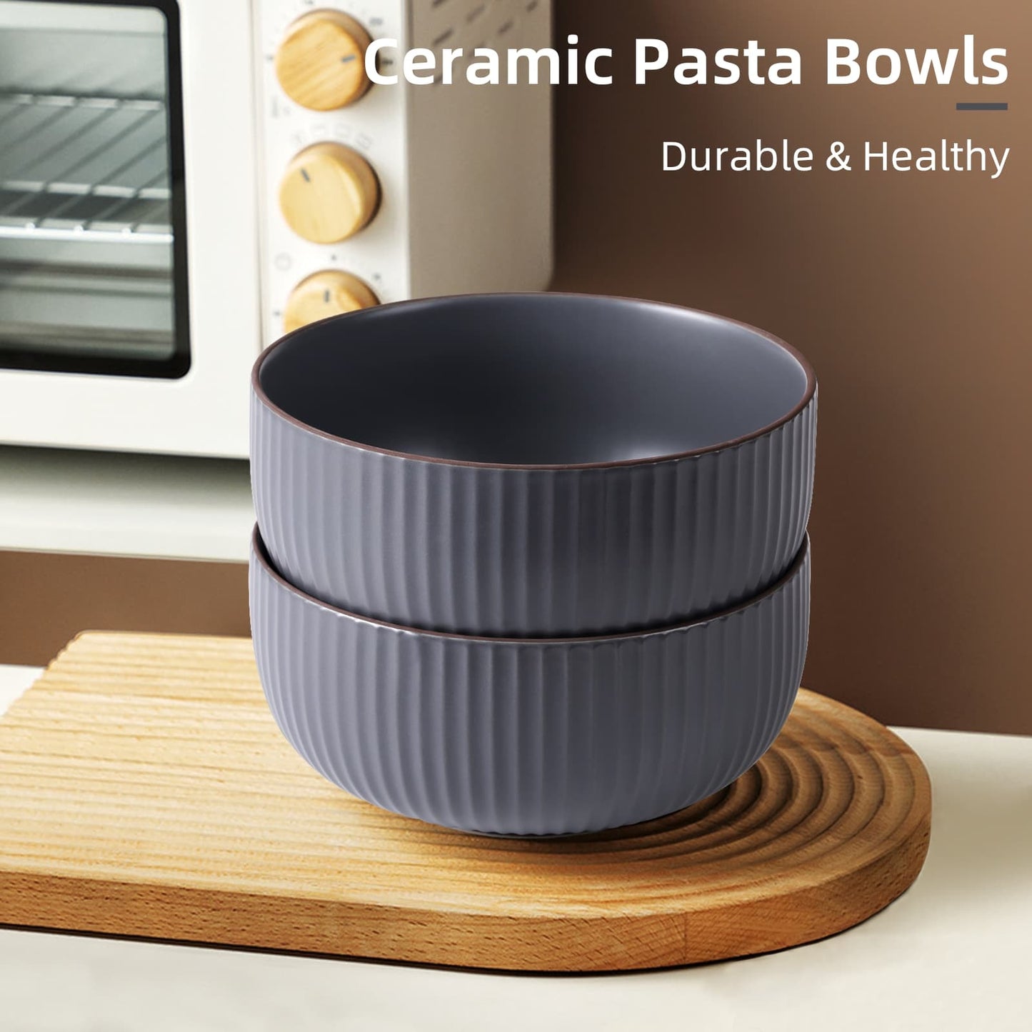 Ceramic Bowls For Kitchen, 46oz Bowl Set Of 4