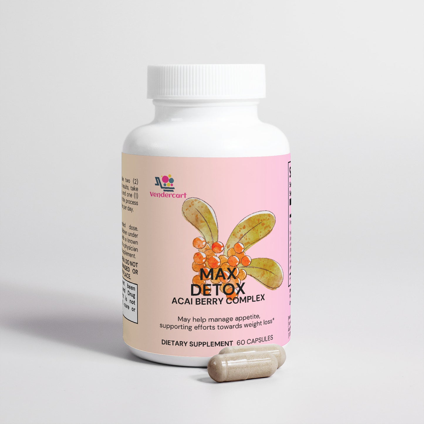 Max Detox Acai Berry Cleanse - Powerful Antioxidant Support for Detoxification