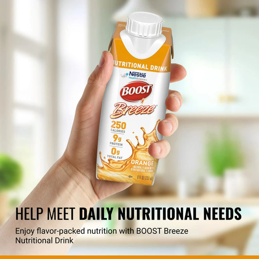 Oral Supplement Boost Breeze® Orange Flavor Liquid 8 oz. Carton