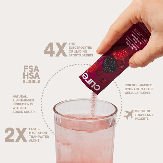 Oral Electrolyte Solution Cure® Berry Pomegranate 8.3 Gram Electrolyte