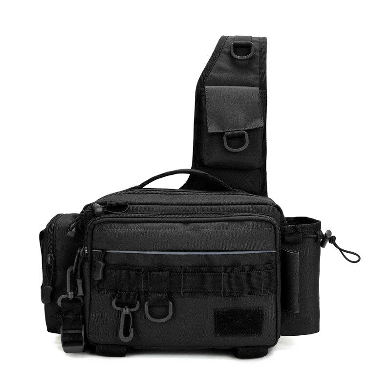 Multifunctional Fishing Tackle Bag X232G - Shoulder, Crossbody & Waist Pack