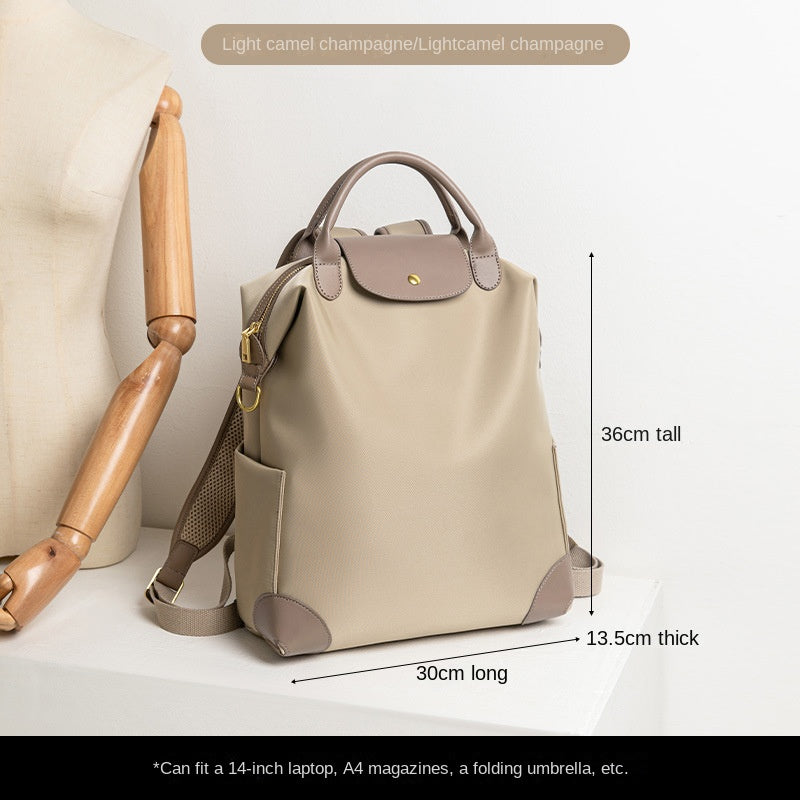 Stylish High-Quality Nylon Backpack - Large Capacity Travel & Commute Bag