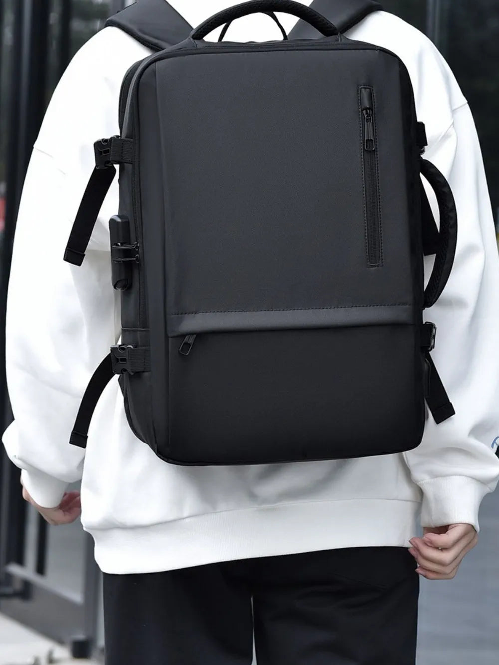 Multi-Pockets Adjustable Straps Backpack Bag - Versatile Travel & Outdoor Pack