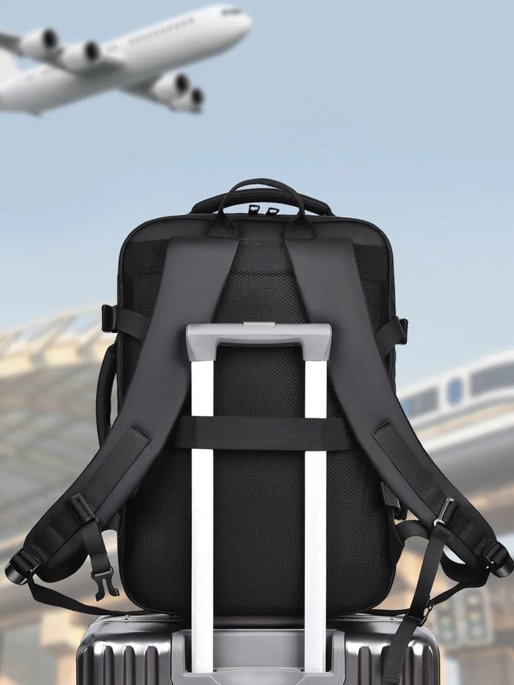 Multi-Pockets Adjustable Straps Backpack Bag - Versatile Travel & Outdoor Pack
