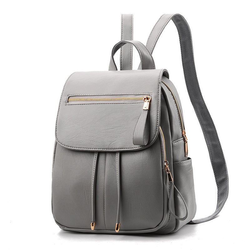Soft Leather Backpack Travel Bag - Stylish Everyday & Travel Carry