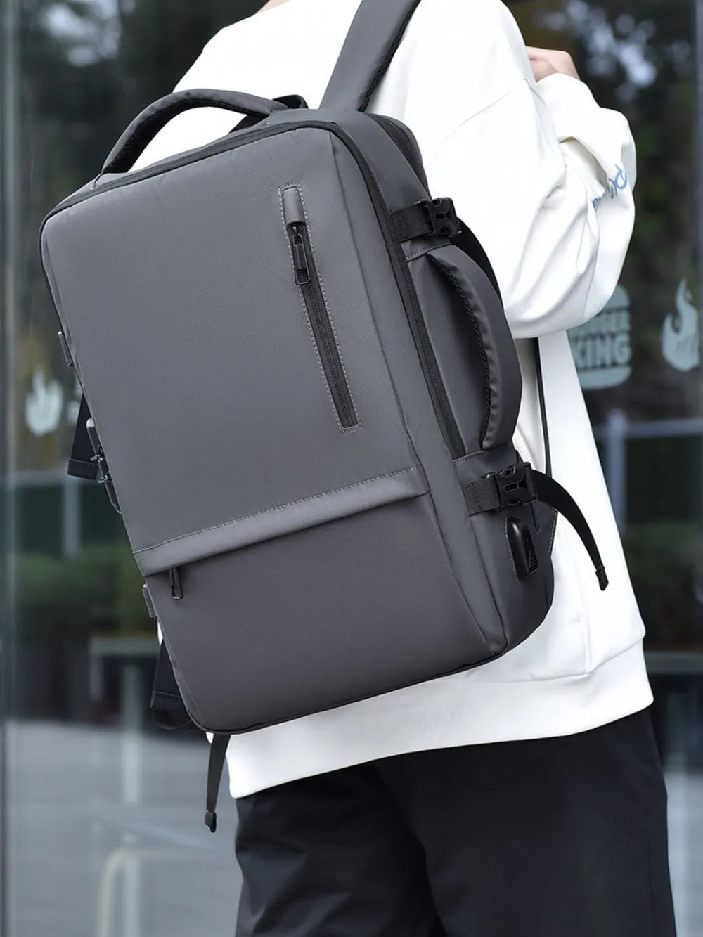 Multi-Pockets Adjustable Straps Backpack Bag - Versatile Travel & Outdoor Pack