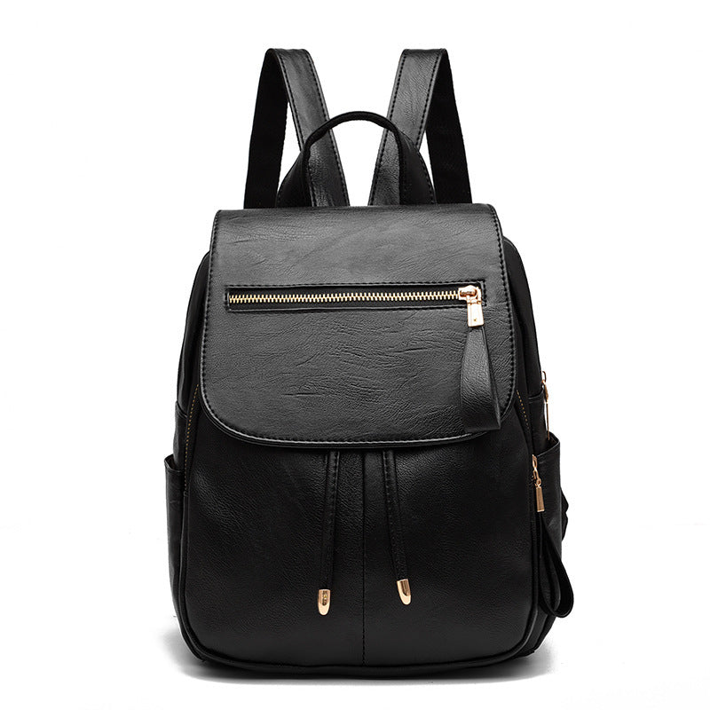 Soft Leather Backpack Travel Bag - Stylish Everyday & Travel Carry