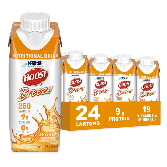 Oral Supplement Boost Breeze® Orange Flavor Liquid 8 oz. Carton