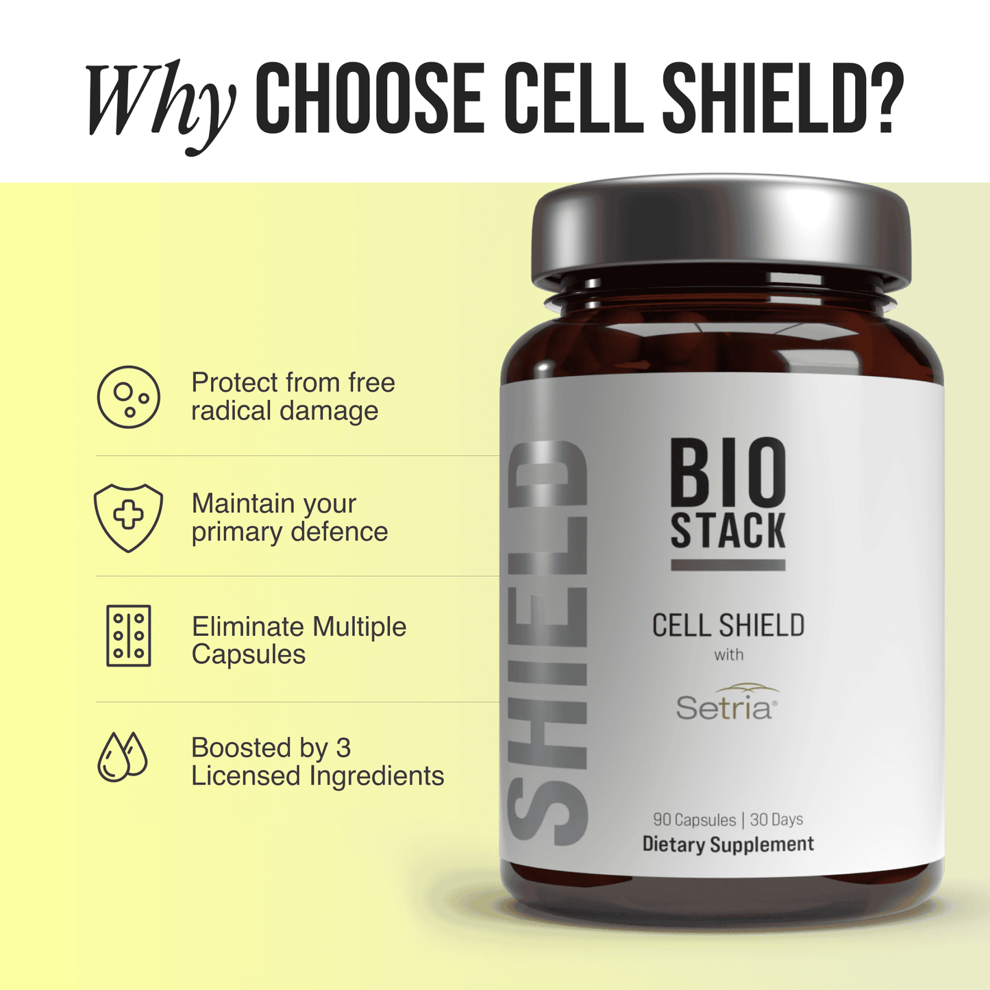 Bio Stack Cell Shield - Cellular Wellness & Daily Health Support