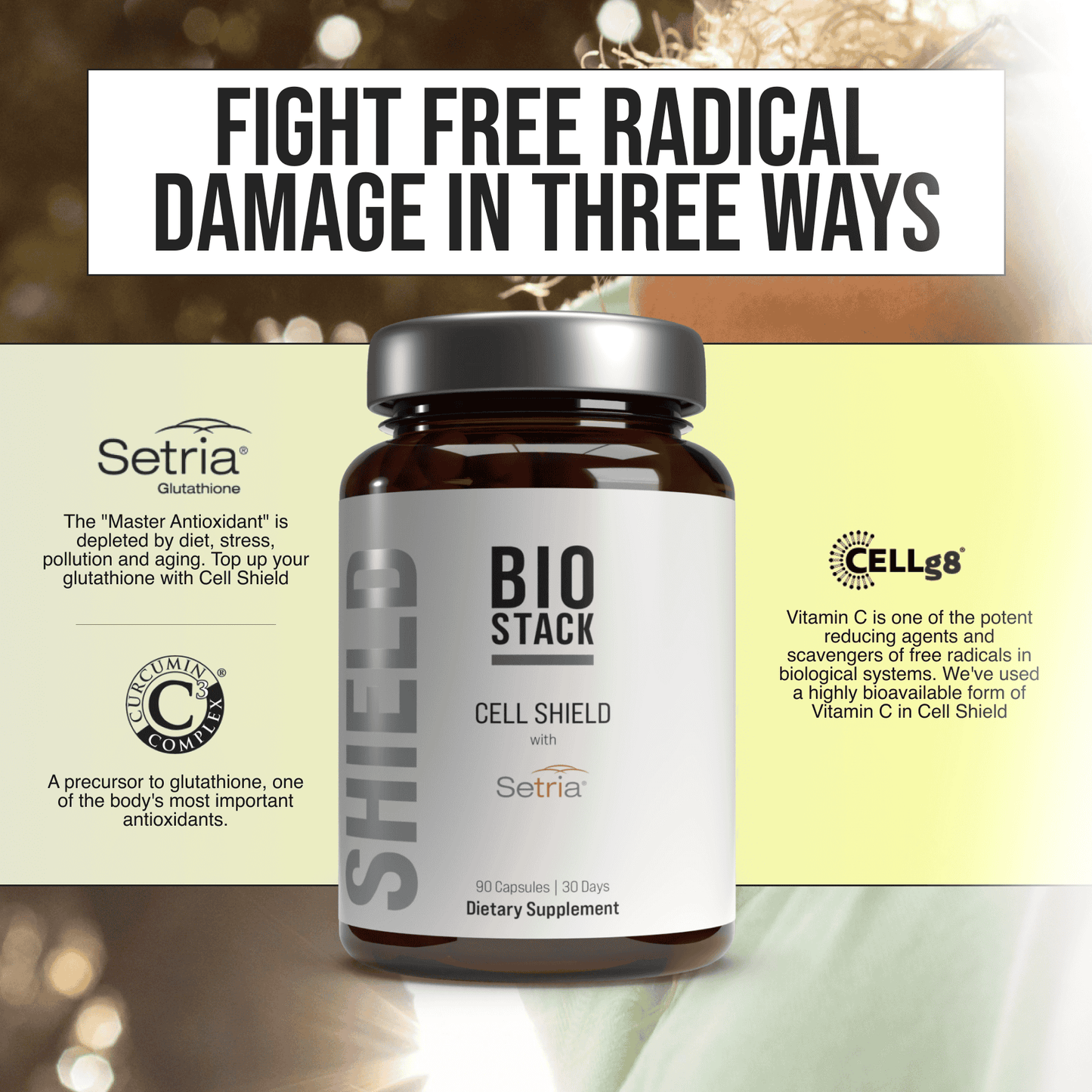 Bio Stack Cell Shield - Cellular Wellness & Daily Health Support