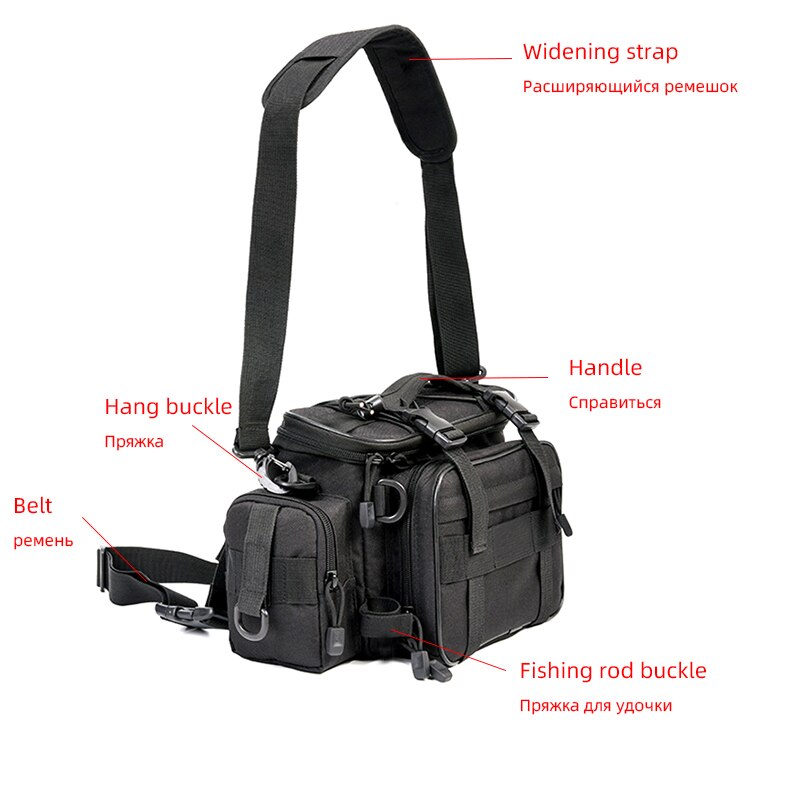Multifunctional Waterproof Fishing Bag X448 - Outdoor Sports Waist & Crossbody Pack
